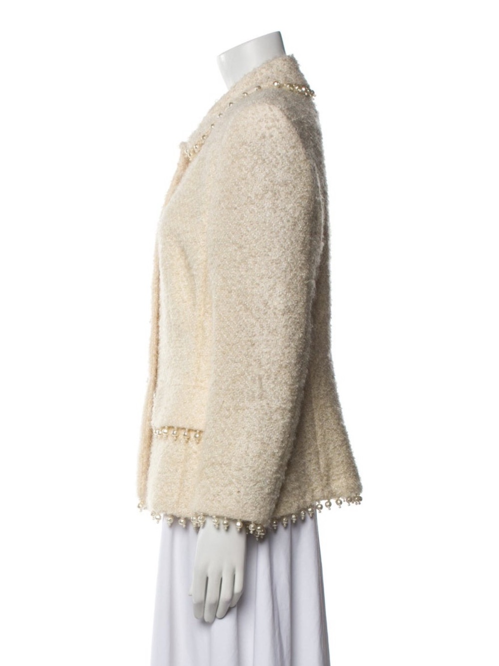 Vintage ESCADA tweed jacket with pearl detailing - Picture 2 of 6